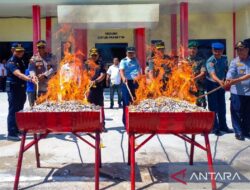 Bea cukai Kepri musnahkan ratusan ribu batang rokok ilegal di Natuna